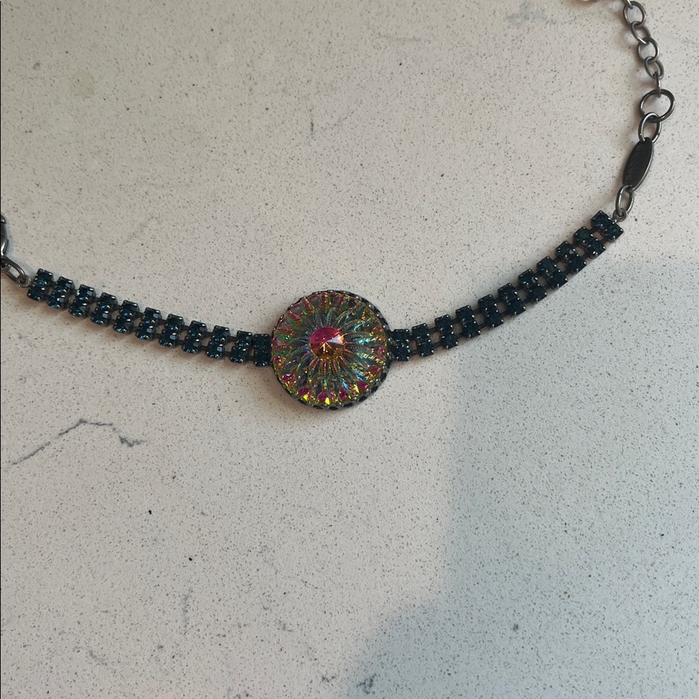 Multicolor Crystal Pendant Necklace